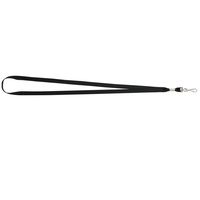 REXEL LANYARDS & NECK CHAINS 520mm W/Swivel Clip Black Pack of 10