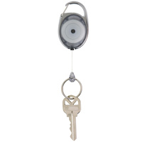 REXEL SNAP LOCK KEY HOLDER Retractable Charcoal