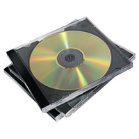 FELLOWES CD-R JEWEL CASES Black/Clear