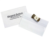 REXEL MAGNETIC BADGE HOLDER Name Pack of 10