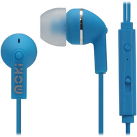 Moki Noise Isolation Earphones With Mic and Controller Blue Blue