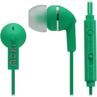 Moki Noise Isolation Earphones With Mic and Controller Green Green