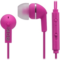 Moki Noise Isolation Earphones With Mic and Controller Pink Pink