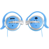 Moki Clip-On Earphones Blue