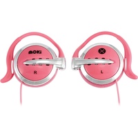 Moki Clip-On Earphones Pink