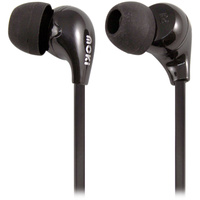 Moki 45 Degree Comfort  Earphones Black