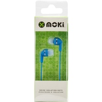 Moki Dots Noise Isolation Earbuds Blue