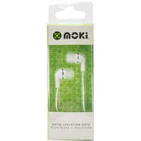 Moki Dots Noise Isolation Earbuds White