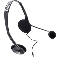 Moki Lite Headphones  With Mic and Controller Black