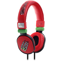 Moki Poppers Headphones Claw Red