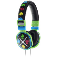 Moki Poppers Headphones Skull Black