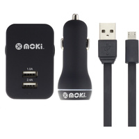 Moki MicroUSB Charge Pack Black