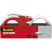 SCOTCH 3350-RD-2-AU PACKAGING Tape & Dispenser Acrylic Clear Pack of 2 48mm X 75m