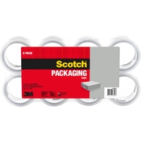 SCOTCH 3350-8-AU PACKAGING Tape Acrylic Clear Pack Of 8 48mm X 75m