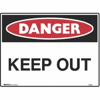 BRADY DANGER SIGN Keep Out 600x450 600x450 Metal