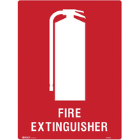 BRADY FIRE SIGN Fire Extinguisher Polypropylene