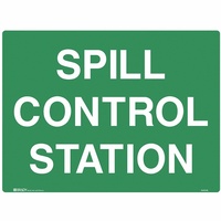 BRADY EMERGENCY SIGN Spill Control Station Metal