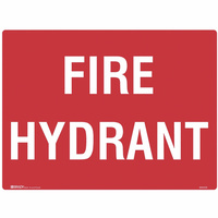BRADY FIRE SIGN Fire Hydrant Metal