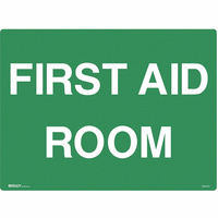BRADY EMERGENCY SIGN First Aid Room 450x600mm Polypropylene