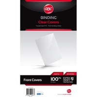 IBICO BINDING COVERS A4 250 Micron Clear 100Pk