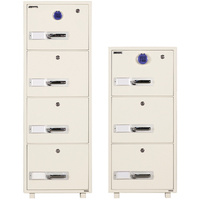 DEFIANCE FILING CABINET ELECTRONIC KEYPAD & KEY 300kg W540 x H1530 x D680 4 Drawer