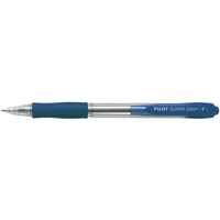 PILOT BPGP-10R SUPERGRIP PEN Retractable Fine Blue