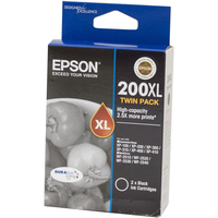 EPSON INK CARTRIDGE 200XL Black High Yield Twin Pack