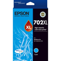 EPSON INK CARTRIDGE C13T345292 - 702XL High Yield Cyan