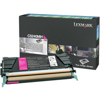 LEXMARK TONER CARTRIDGE C5240MH Magenta