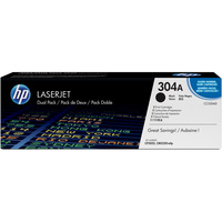 HP TONER CARTRIDGE CC530AD - 304A Twin Pack Black