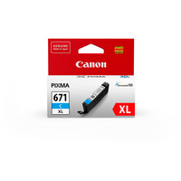 CANON INK CARTRIDGE CLI-671XL Cyan