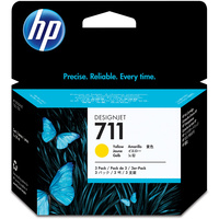 HP INK CARTRIDGE CZ136A - 711 Yellow Pack of 3