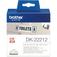 BROTHER DK-22212 LABEL ROLLS White Film Roll 62mmx15.24mt