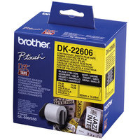 BROTHER DK-22606 LABEL ROLLS Yellow Film 62mmx15.24mt