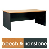 LOGAN DESK 1500X750 Beech & Ironstone