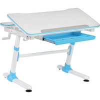 GIANT SERIES SURFACE DESK Blue - Wider Desktop & Castors Feet Design