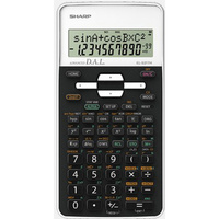 Sharp EL531THBWH Calculator Scientific 230mm x 150mm x 51.5mm White