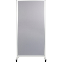 MOBILE DISPLAY PANELS D/SIDED 180x90 CM Fabric Grey