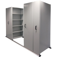 APC EZI-SLIDE AISLE SAVER UNIT 5 Shelves 4 Bay White 2500L x 2175H x 1200W x 400Dmm