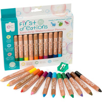 FIRST CREATIONS EASI-GRIP Water Colour Pencils Assorted Pack of 12
