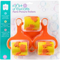 FIRST CREATIONS PAINT ROLLERS Farm - Pack of 3 Pack of 3
