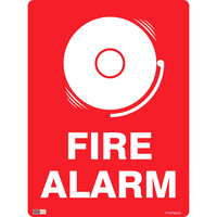 SAFETY SIGNAGE - FIRE Fire Alarm (Picture) 450mmx600mm Polypropylene