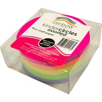 KINDER CIRCLES 85GSM 120mm Fluro Assorted 500 Sheets Pack