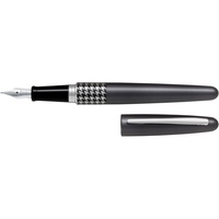 PILOT MR FOUNTAIN PEN MR3 Houndstooth Grey Barrel Medium Black Ink