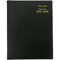 Collins Vanessa Financial Year Diary A5 1 Day to Page 1 Hour Black