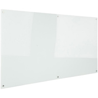 RAPIDLINE GLASS WRITING BOARD 1500mm W x 900mm H x 15mm T Transparent White