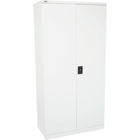 GO STATIONERY CUPBOARD H1830xw910xd450mm Silver Grey