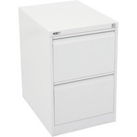 GO 2 DRAWER FILING CABINET H705mm x W460mm x D620mm White