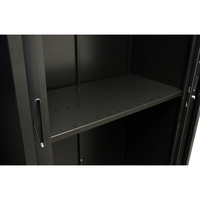 GO TAMBOUR SLOTTED SHELF 1200mmW Black