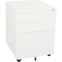 RAPIDLINE MOBILE PEDESTAL 3DR 2 Std 1 Filing White W450mm x D472mm x H610mm